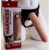 Насадка-фаллос в комплекте с трусиками Harness - 21,6 см. - LOVETOY (А-Полимер) - купить с доставкой в Коломне
