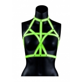 Портупея Bra Harness с неоновым эффектом - размер L-XL - Shots Media BV - купить с доставкой в Коломне