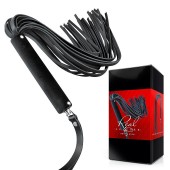 Черная кожаная плеть-флоггер - 84 см. - Notabu - купить с доставкой в Коломне