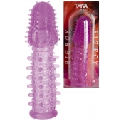 Фиолетовая насадка, удлиняющая половой член - 13,5 см. - Toyfa Basic - в Коломне купить с доставкой