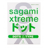 Презерватив Sagami Xtreme Type-E с точками - 1 шт. - Sagami - купить с доставкой в Коломне