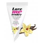 Съедобное согревающее массажное масло Love Me Tender Vanilla с ароматом ванили - 10 мл. - Love to Love - купить с доставкой в Коломне