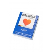 Презервативы с пупырышками Masculan Dotted - 3 шт. - Masculan - купить с доставкой в Коломне