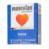 Презервативы с пупырышками Masculan Dotted - 3 шт. - Masculan - купить с доставкой в Коломне