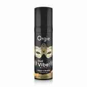 Съедобный гель Dual Vibe Pina Colada с эффектом вибрации и вкусом коктейля пина колада - 15 мл. - ORGIE - купить с доставкой в Коломне