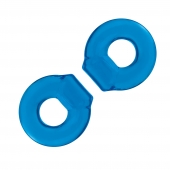 Комплект из двух колец для пениса 2-Pack Ultra-Stretch Stamina Endurance Ring - BlueLine - в Коломне купить с доставкой