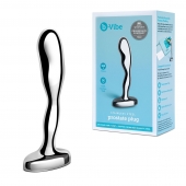 Стальной стимулятор простаты Stainless Steel Prostate Plug - 11,5 см. - b-Vibe - в Коломне купить с доставкой