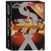 Презервативы Sagami Xtreme ENERGY с ароматом энергетика - 3 шт. - Sagami - купить с доставкой в Коломне
