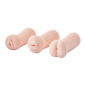 Набор из 3 мастурбаторов The Girl Next Door Tina - Dream Toys - в Коломне купить с доставкой