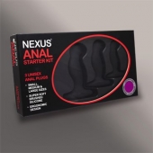 Набор из 3 массажеров простаты чёрного цвета NEXUS ANAL STARTER KIT - Nexus Range - в Коломне купить с доставкой