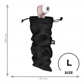 Черный мешочек для хранения игрушек Treasure Bag L - Satisfyer - купить с доставкой в Коломне