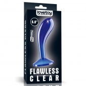 Синяя анальная втулка Flawless Clear Prostate Plug 6.0 - 15 см. - Lovetoy - в Коломне купить с доставкой