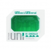 Зеленый мастурбатор-стимулятор Tenga Uni Emerald - Tenga - в Коломне купить с доставкой