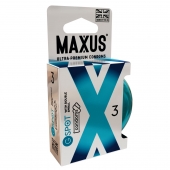 Презервативы Maxus G spot с двойной спиралью - 3 шт. - Maxus - купить с доставкой в Коломне