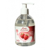 Лубрикант на водной основе Love Protection Raspberry с ароматом малины - 300 мл. - Lola Games - купить с доставкой в Коломне