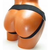 Трусики для страпона коричневого цвета - БДСМ Арсенал - купить с доставкой в Коломне