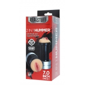 Двусторонний мастурбатор REALSTUFF 2 IN 1 HUMMER MOUTH   VAGINA - ротик и вагина - Dream Toys - в Коломне купить с доставкой