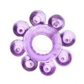 Мягкая фиолетовая гелевая насадка - Toyfa Basic - в Коломне купить с доставкой