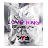 Прозрачное гелевое эрекционное кольцо с шипиками - Toyfa Basic - в Коломне купить с доставкой