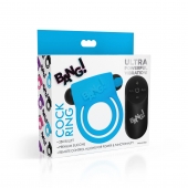 Голубое эрекционное виброкольцо 28X Remote Control Vibrating Cock Ring   Bullet - XR Brands - в Коломне купить с доставкой