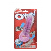 Фиолетовое эрекционное кольцо с вибрацией и пальчиком OYEAH PURPLE - Screaming O - в Коломне купить с доставкой