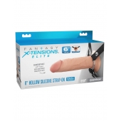 Полый страпон на ремнях 6’’ Hollow Silicone Strap-on - Pipedream - купить с доставкой в Коломне