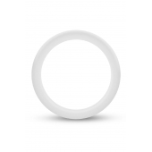 Белое люминесцентное эрекционное кольцо Silicone Glo Cock Ring - Blush Novelties - в Коломне купить с доставкой