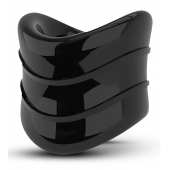 Черное эрекционное кольцо на мошонку Beef Ball Stretcher Snug X Long - Blush Novelties - в Коломне купить с доставкой