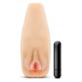Мастурбатор-вагина с вибрацией Soft   Wet Natasha Realistic Beige Masturbator - Blush Novelties - в Коломне купить с доставкой