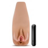 Маструбатор-вагина с вибрацией Soft   Wet Renata Realistic Tan Masturbator - Blush Novelties - в Коломне купить с доставкой