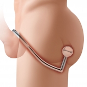 Кольцо на пенис с анальным стимулятором Stainless Steel Anal Hook   Cock Ring - BlueLine - в Коломне купить с доставкой