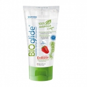 Гель-смазка на водной основе с ароматом клубники BioGlide - 80 мл. - Joy Division - купить с доставкой в Коломне