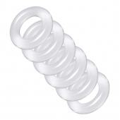 Комплект из 6 прозрачных эрекционных колец Ring Master Custom Ball Stretcher Kit - XR Brands - в Коломне купить с доставкой