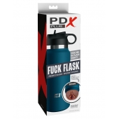 Смуглый мастурбатор-вагина в синей колбе F*ck Flask - Pipedream - в Коломне купить с доставкой