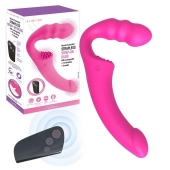 Розовый безремневой страпон Straples Strap-On Dildo - Erokay - купить с доставкой в Коломне