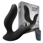 Черный вибромассажер простаты 3,5’’ Remote Control Curve P-spot Massager - 12 см. - Erokay - в Коломне купить с доставкой