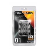 Прозрачная насадка с шипами STAY HARD COCK SLEEVE 01 CLEAR - Blush Novelties - в Коломне купить с доставкой