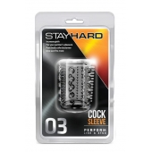 Прозрачная насадка с шипами и шишечками STAY HARD COCK SLEEVE 03 CLEAR - Blush Novelties - в Коломне купить с доставкой