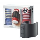 Набор Tenga Cup Vibrator 1st Set: вибратор Cup Vibrator, мастурбатор Original Vacuum Cup, мастурбатор Premium Original Vacuum Cup - Tenga - в Коломне купить с доставкой