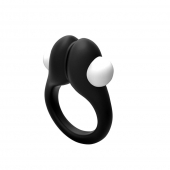 Черное эрекционное кольцо Zippy Vibrating Ring With Bullet - Adrien Lastic - в Коломне купить с доставкой