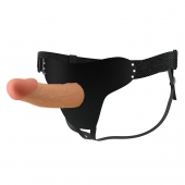 Телесный полый мужской страпон Stark - 17,5 см. - Baile - купить с доставкой в Коломне