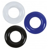 Набор из 3 эрекционных колец без рельефа - Boys of Toys - в Коломне купить с доставкой