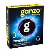 Супертонкие презервативы Ganzo Invisible - 3 шт. - Ganzo - купить с доставкой в Коломне