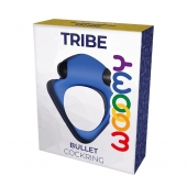 Синее эрекционное кольцо Wooomy Tribeс с вибрацией - Adrien Lastic - в Коломне купить с доставкой