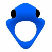 Синее эрекционное кольцо Wooomy Tribeс с вибрацией - Adrien Lastic - в Коломне купить с доставкой