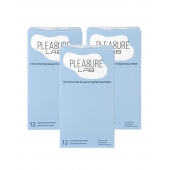 Набор из 3 упаковок ультратонких презервативов Pleasure Lab (по 12 шт.) - Pleasure Lab - купить с доставкой в Коломне