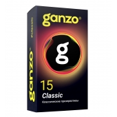 Классические презервативы с обильной смазкой Ganzo Classic - 15 шт. - Ganzo - купить с доставкой в Коломне