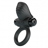 Черное эрекционное кольцо с вибрацией Adrien - Baile - в Коломне купить с доставкой