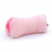 Телесный двусторонний мастурбатор - вагина и ротик - Boys of Toys - в Коломне купить с доставкой