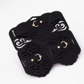 Фигурный набор для БДСМ-игр с узорами и золотистой фурнитурой - Crazy Handmade - купить с доставкой в Коломне